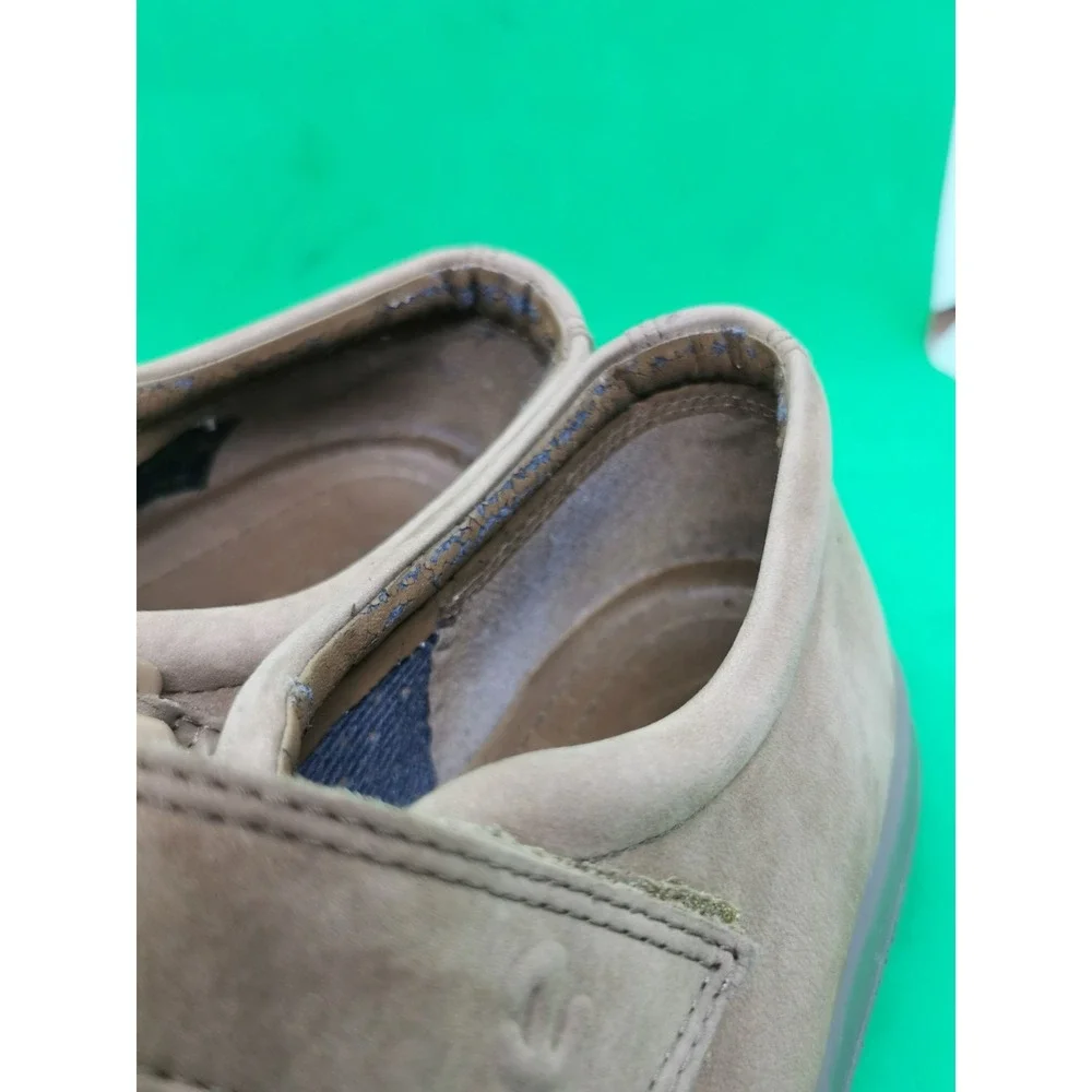 Ecco Soft Women Shoes Mary Jane Suede Brown Hook & Loop Size 40 US 9